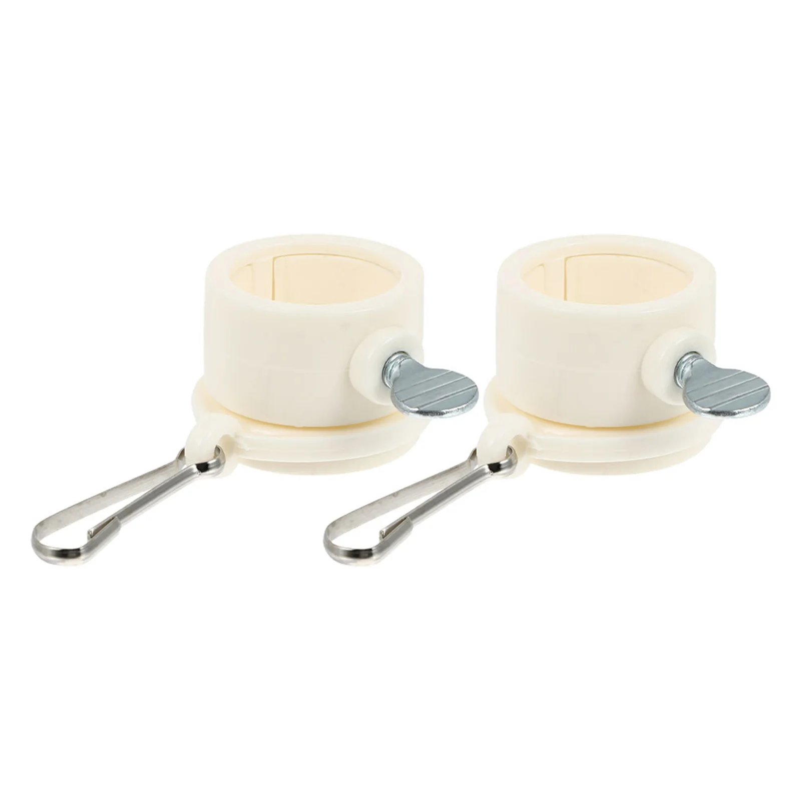 2 قطعة حلقات عمود العلم مقاطع معدنية دوارة مشابك قابلة للتعديل لتركيب سارية العلم 360 °   أجهزة الغزل في الهواء الطلق حديقة