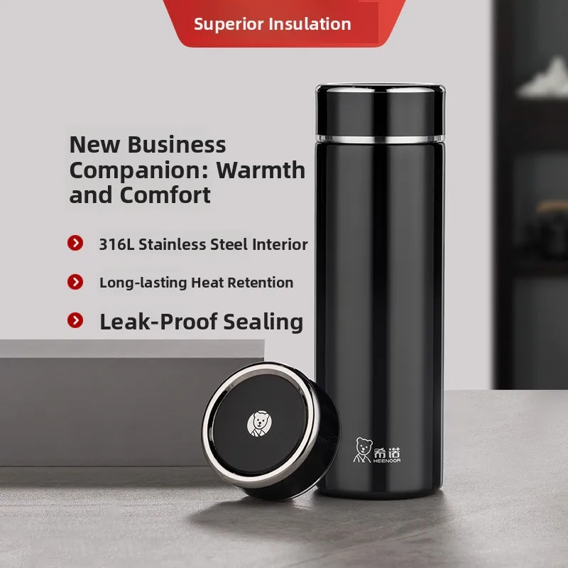 

Heor 36 Stainl Steel Insulated Tea Cup Large Capaci Busin Office Portable Vacuum Flasks for Men And Women