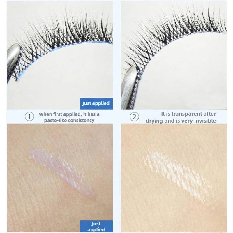 5g 방수 오래 지속되는 속눈썹 접착제 투명 라텍스 프리 셀프 접착 글루 인조 속눈썹 연장용