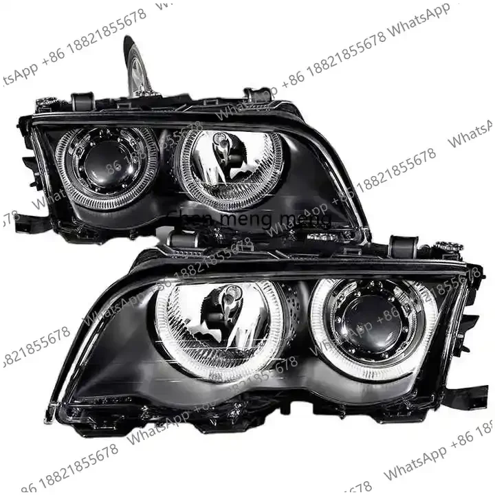 

For E46 4-Door LED Head Lamp With CCFL Angel Eyes 2001-2005 Year 12V Voltage