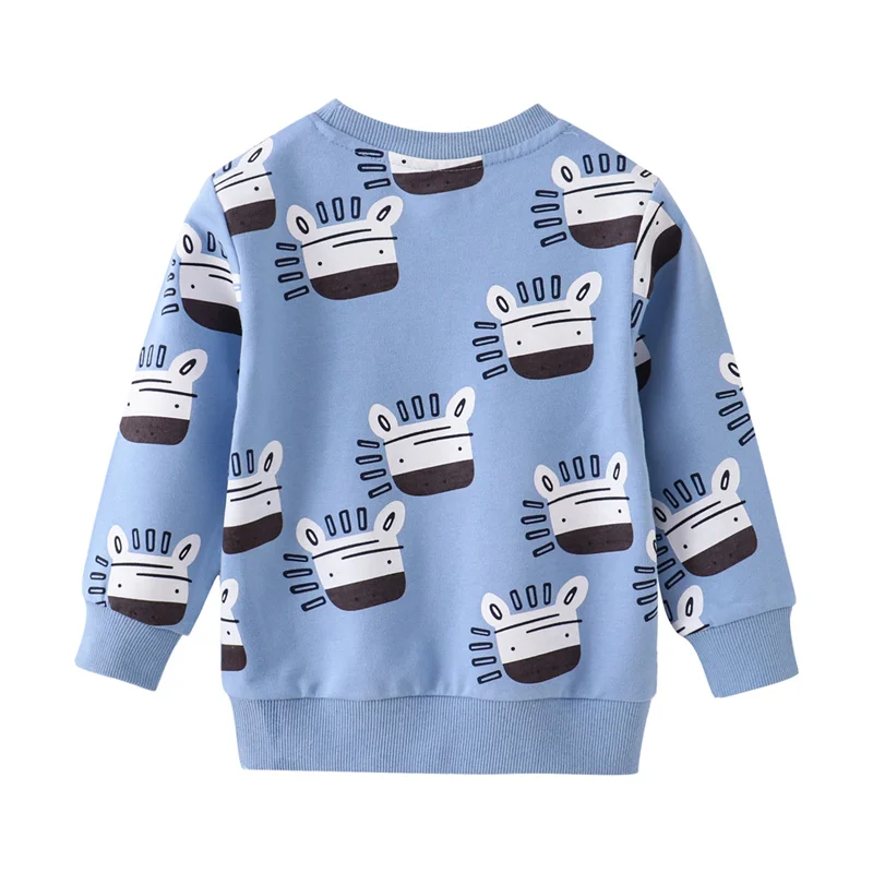 Jumping Meters 2-7T New Arrival Animals Print Boys Girls Sweatshirts Autumn Spring Kids Clothes Hot Selling Shirts Tops Baby