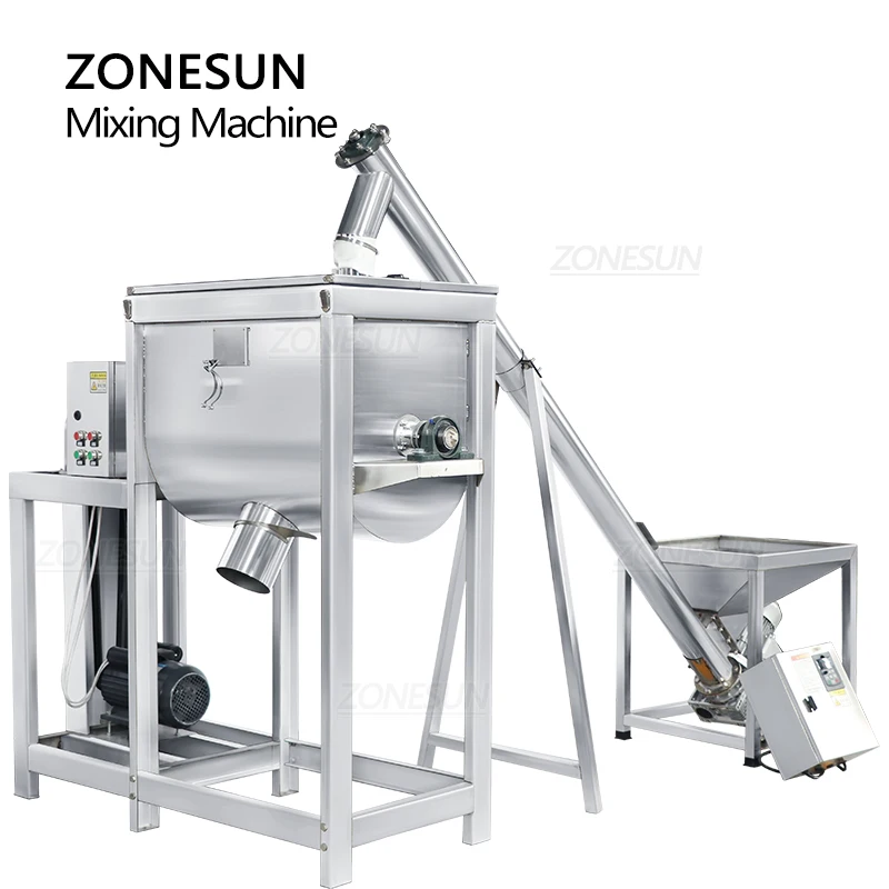 ZONESUN ZS-BM200 Powder Granule Mixing Machine Dry Soft Flour Grain Large Capacity Tank Equipment Production Manufacture Factory