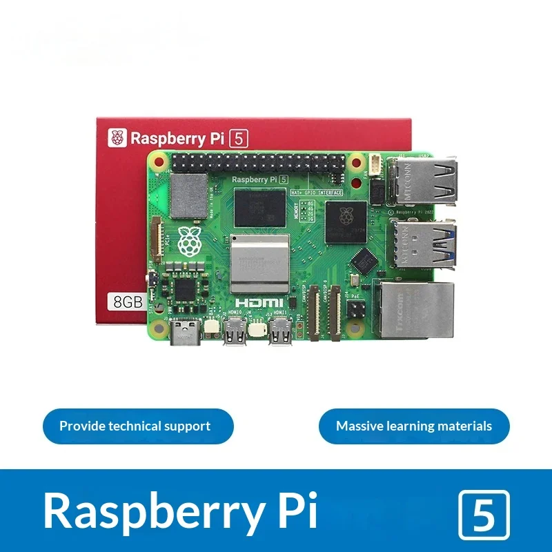 raspberry pi 5 model b 2gb 4gb 8gb ram bcm2712 cortex-a76 2.4ghz usb3.0 gigabit ethernet programming development board