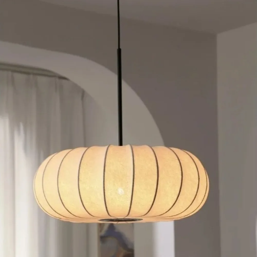 JOYINLED 30/40/50 سنتيمتر اليابانية قلادة ضوء وابي سابي الحرير عاكس الضوء الطبيعية الحديثة الثريا لغرفة المعيشة ، غرفة نوم ، غرفة الشاي #3
