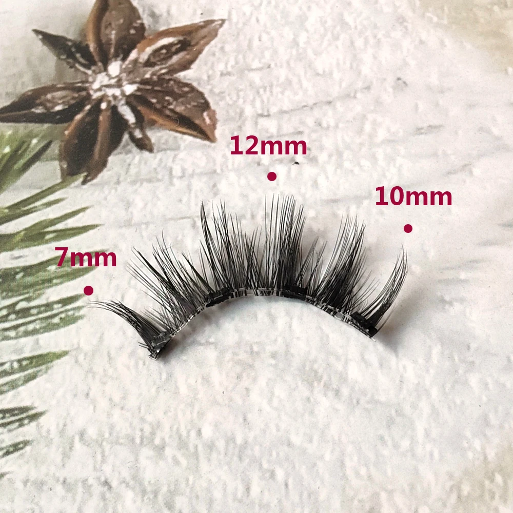 Reusable Magnetic Eyelashes 3D False Mink Lash Natural Wispy Long Manga Eyelash Fashion Korea Eyelash For Lashes Extension