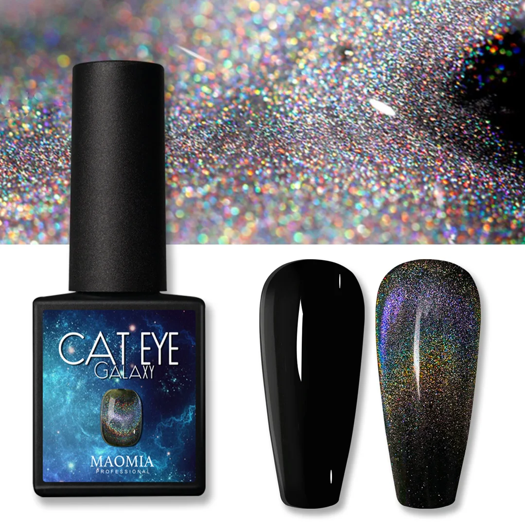 

Cat Eye Gel Polish Laser Rainbow Galaxy Holographic Colorful Reflecting Glitter Magnetic Shining Hologram Unicorn Uv Gel Polish