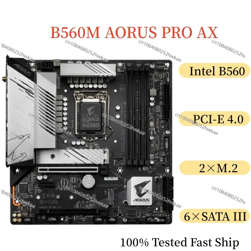 For Gigabyte B560M AORUS PRO AX Motherboard 128GB LGA 1200 DDR4 Micro ATX Mainboard 100% Tested Fast Ship