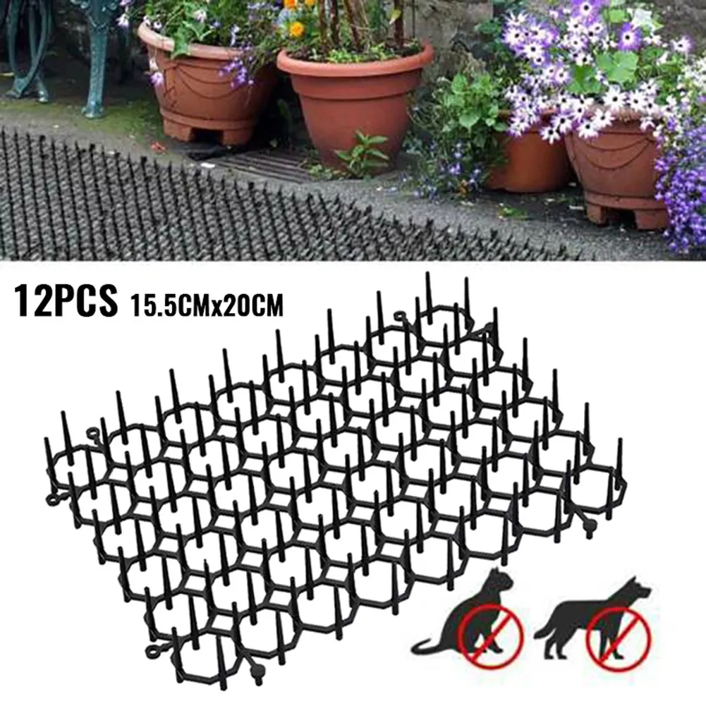 Mat Cat Scat Mat Spike Cat Pest Deterrent New Premium Cat Scat Mat for Garden Protection Set of 12 Spike Design