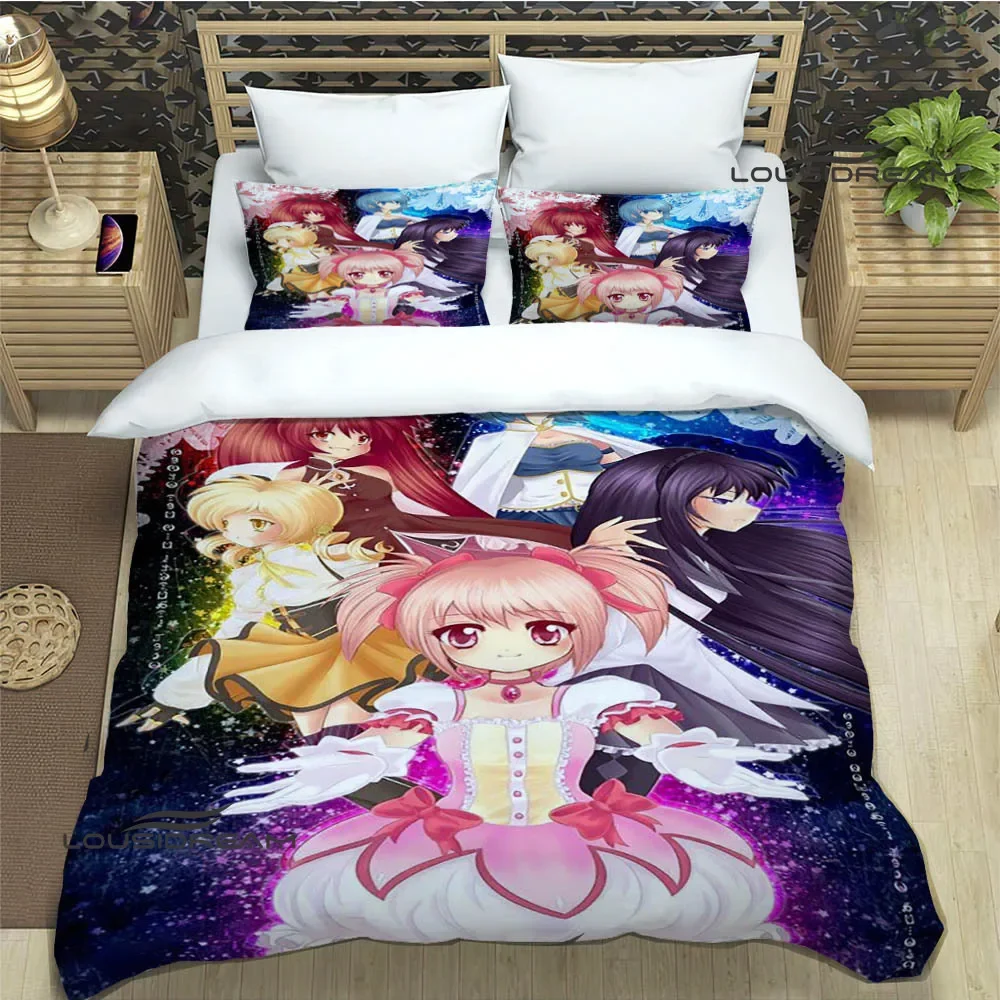 

Puella Magi Madoka Magica Bedding Sets exquisite bed supplies set duvet cover bed comforter set bedding set luxury birthday gift