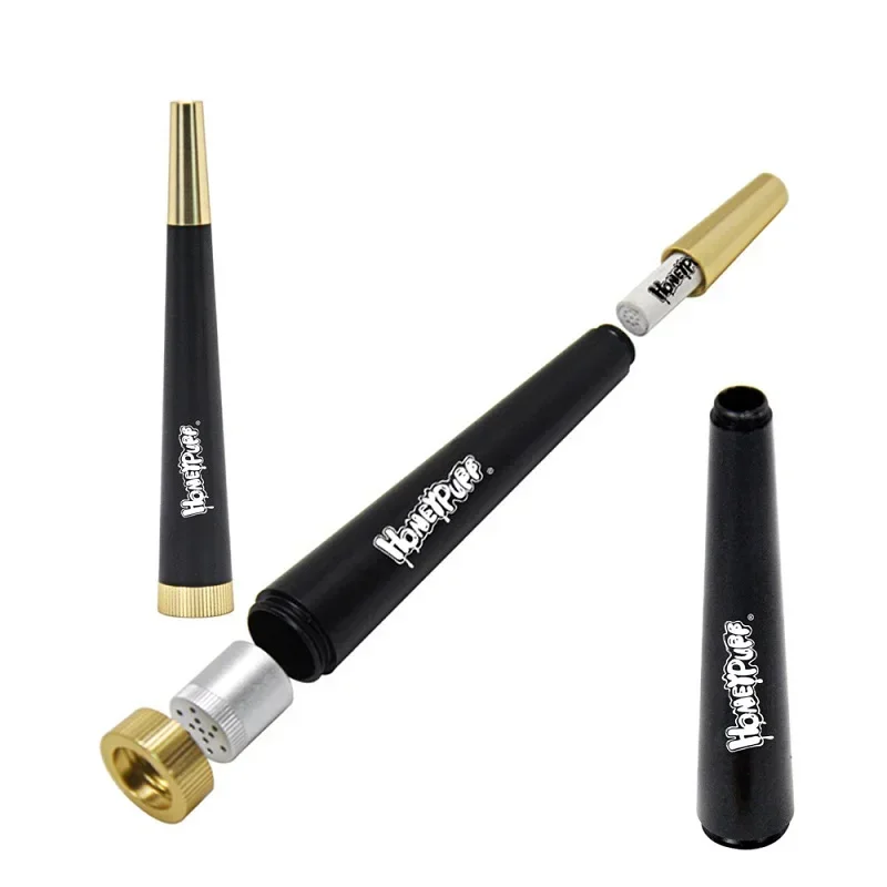 Metal Herb Smoking Pipe 6mm Activated Carbon Filter Set Removable Dry Burning Tobacco Pipes Smoking Grass Pipa Smoke Accessories