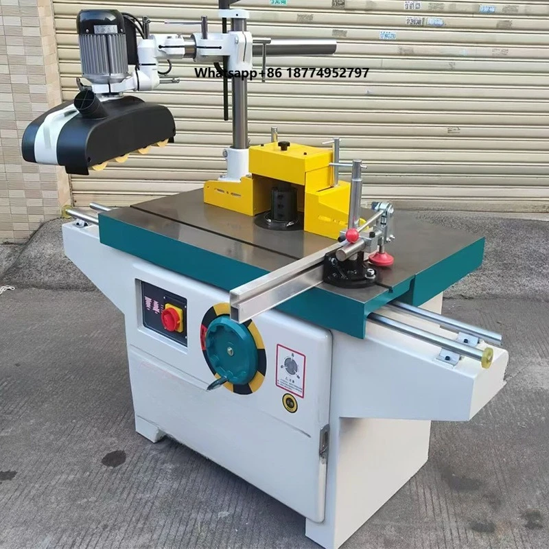 Woodworking Automatic Feeding Sliding Table Milling Moulding Router Vertical Spindle Moulder Shaper Machine with 5.5kw Motor