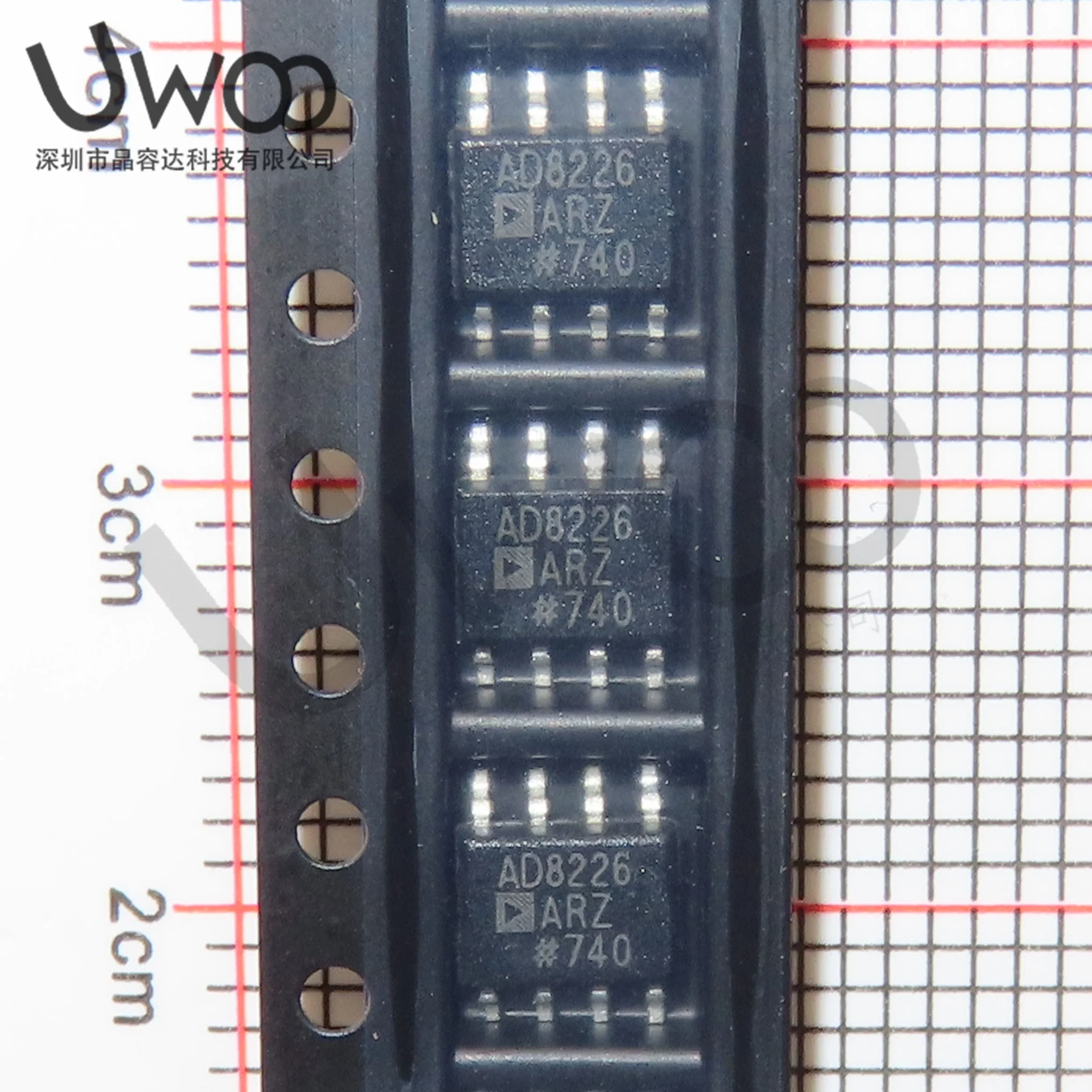 Original genuine goods AD8226ARZ-R7 SOIC-8 Rail-to-rail instrumentation amplifier Wide supply voltage range