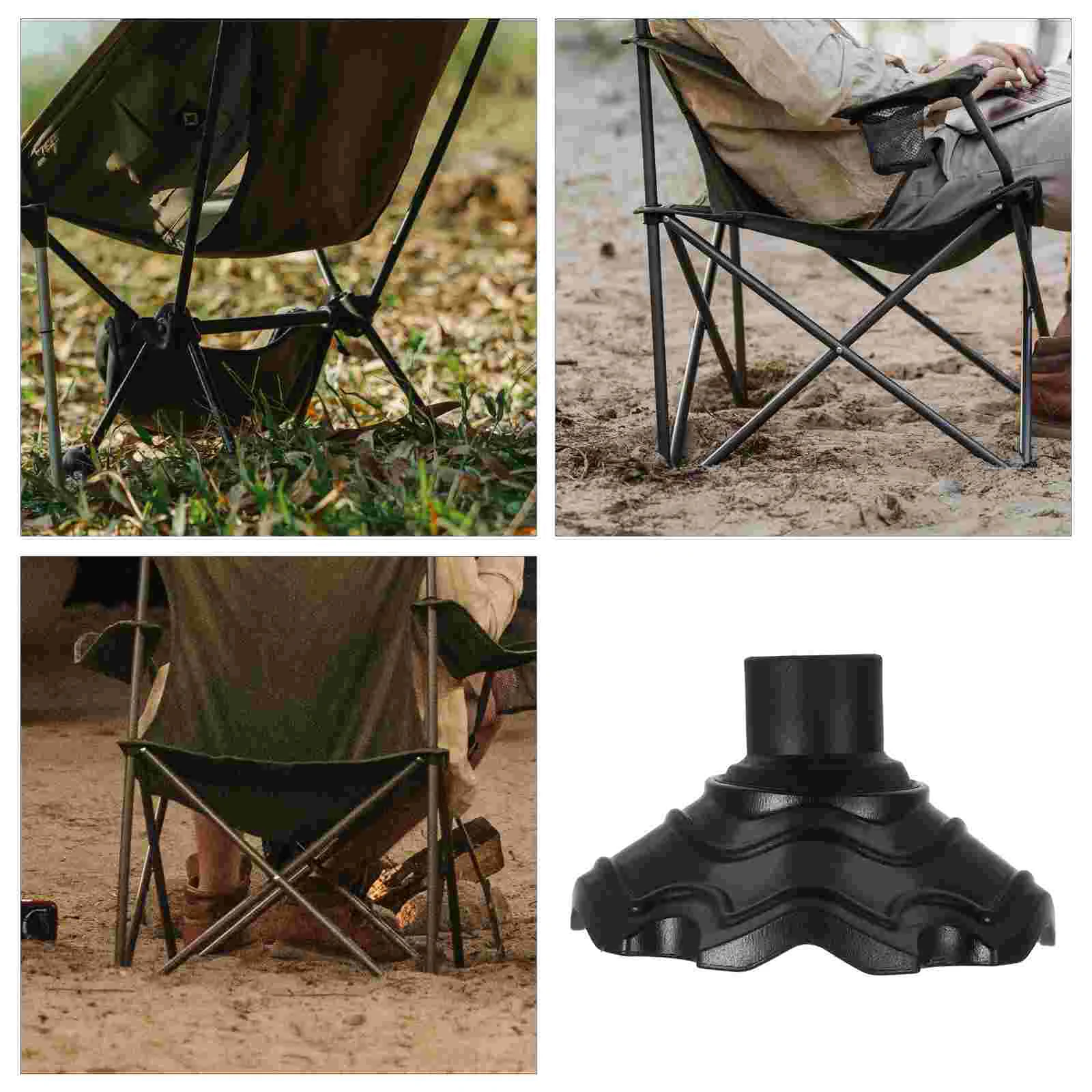 4 Pcs Camping Chair Moon Foot Cover Car Protector Folding Table Legs Nylon Covers