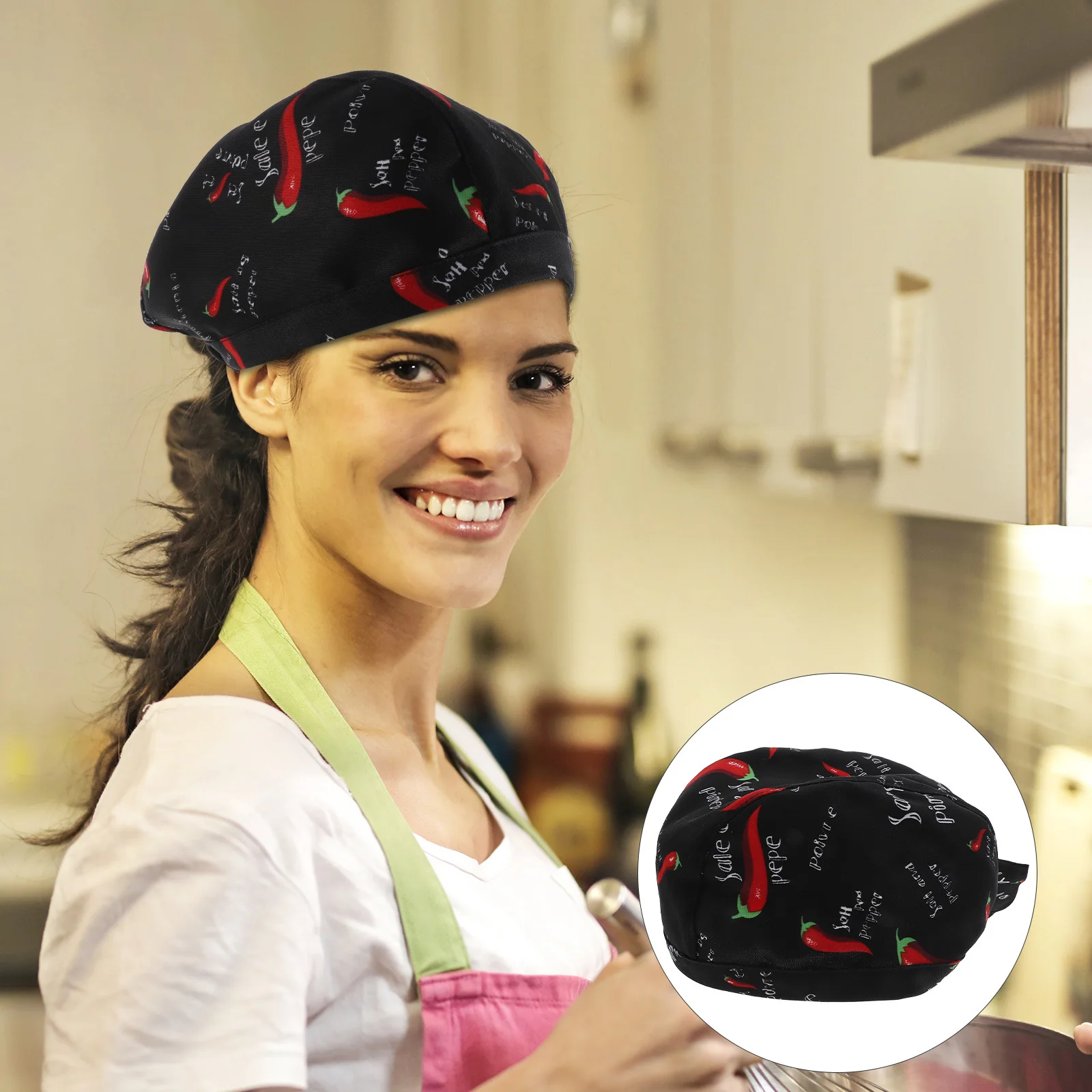 Gorro de Chef de algodón para Chile, gorro de cocina transpirable absorbente para el sudor, gorro de camarero para restaurante, gorro de Chef de cocina