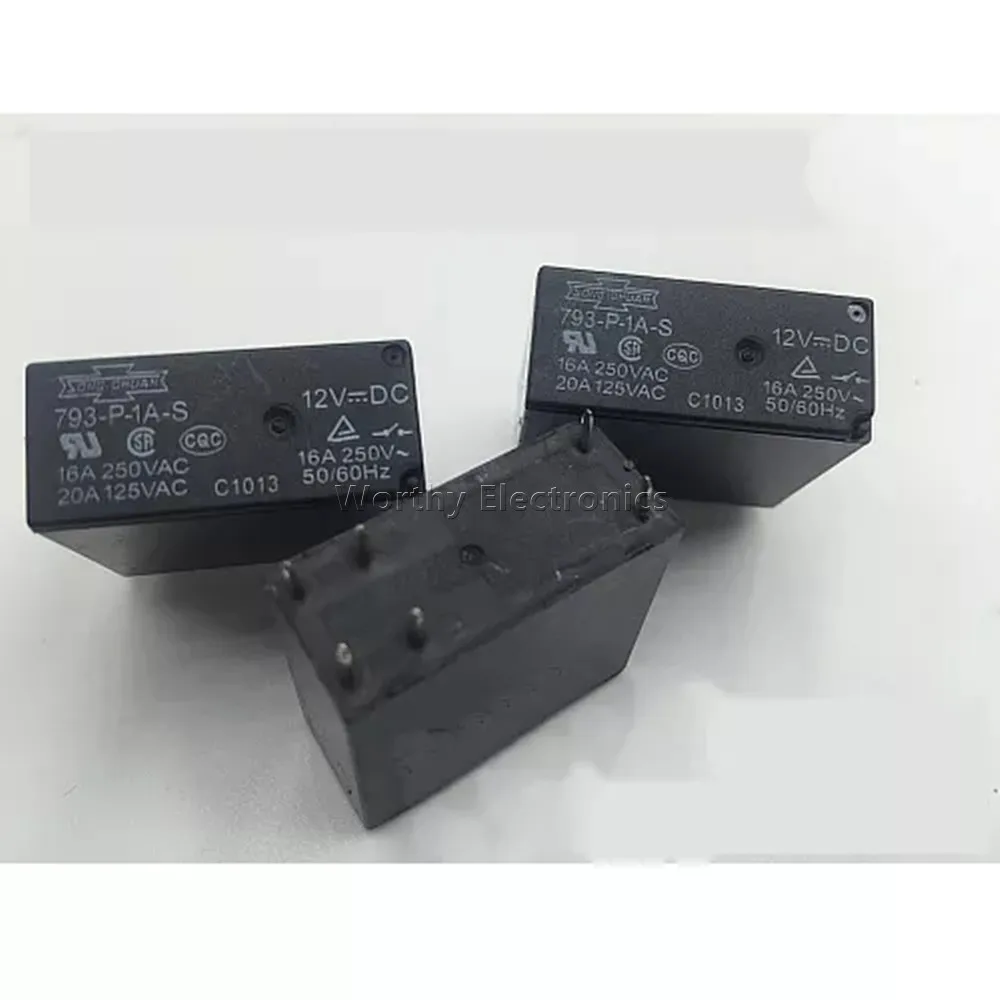 

Free Shipping 10PCS/LOT 12VDC 16A 6PIN Relay 793-P-1A-S