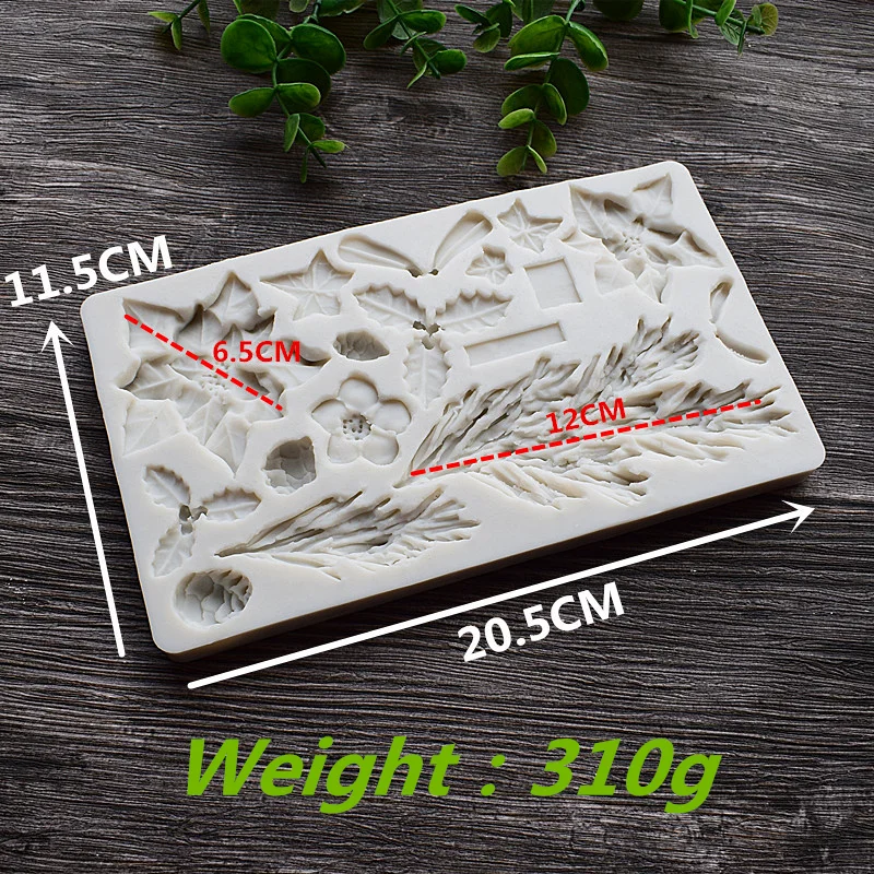 Large Maple Twig Silicone Cake Mold Resin Flower Mould Birthday Holiday Gift Wedding Kitchen Baking Decoration Tool For Diy