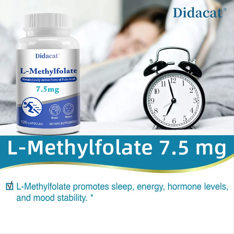 L-Methyl Folate 7.5 Mg Maximum Potency, Optimized & Activated, Non-GMO, Gluten-Free