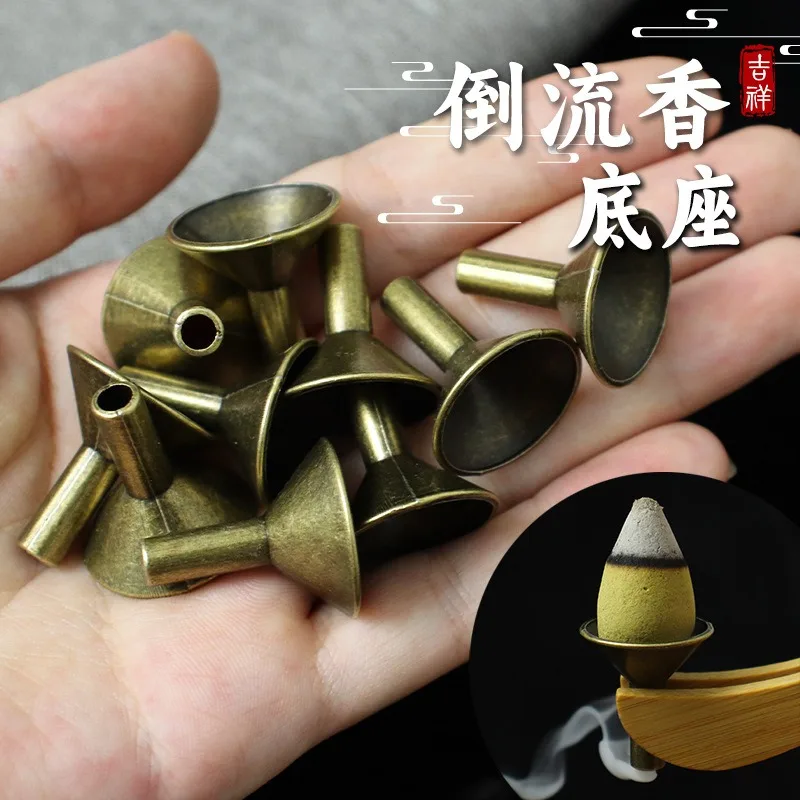 

Backflow Incense Base Accessories: Incense Insert, Incense Holder, Alloy Base, Bottom Support, Burner Home Decor