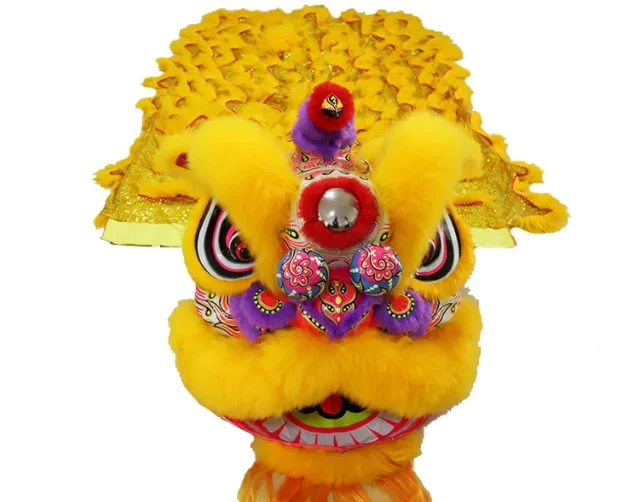 Lion Dance Chinese Normal Size Two People Wearing Lion Dance Costume For Children Lion Dance Party Carnival