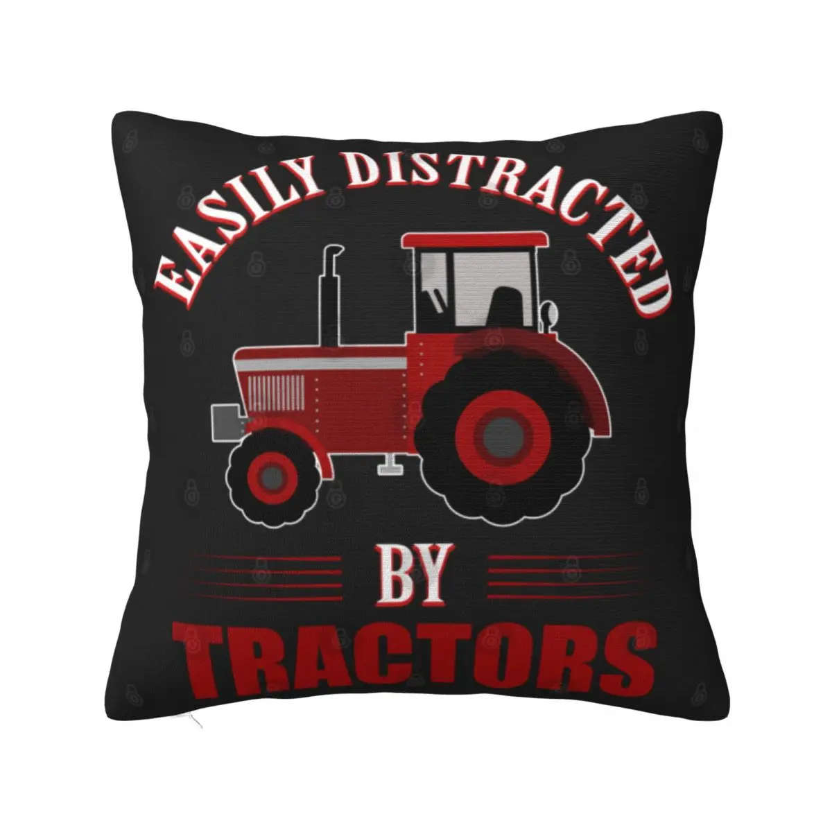 Easily distracted by tractors. Pillowcase cushion for summer. Suitable for sofa pillowcase. Anime pillowcase can be customized.