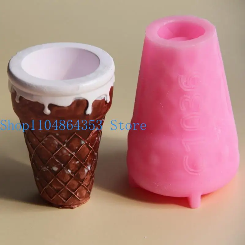 652F Ice Cream cup Silicone Mold Suitable For Desserts Home Baking And Crafting