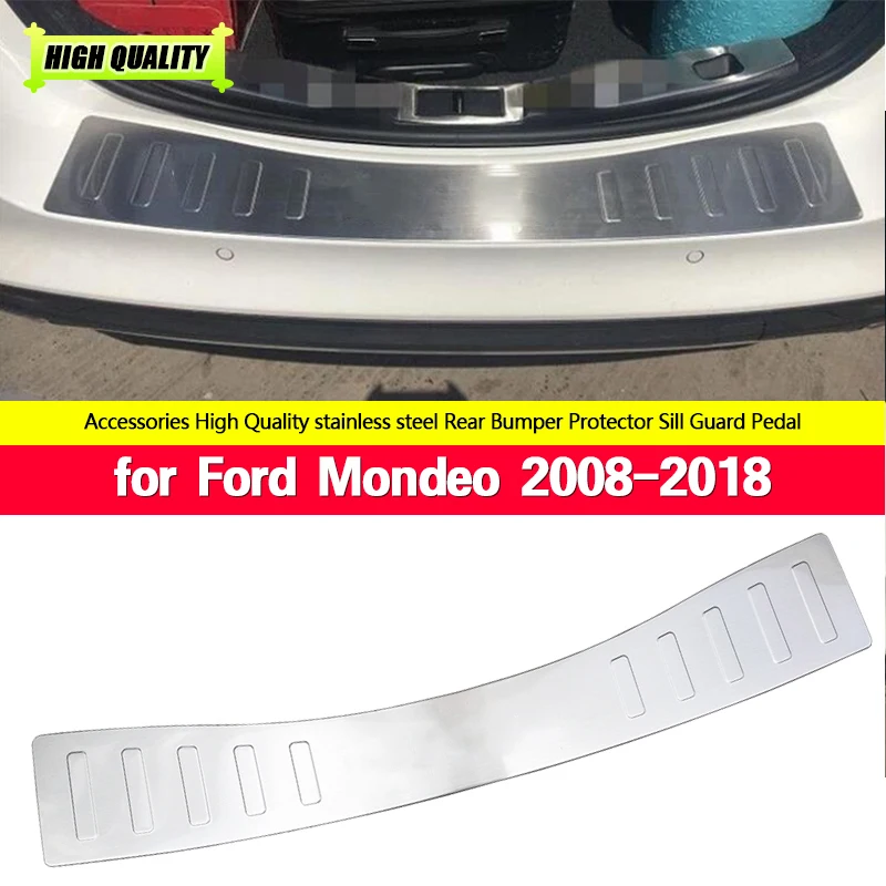 High-quality Stainless Steel Trunk Threshold Shield Scratch Protection Car Styling for Ford Mondeo 2008-2018 Chromium Styling