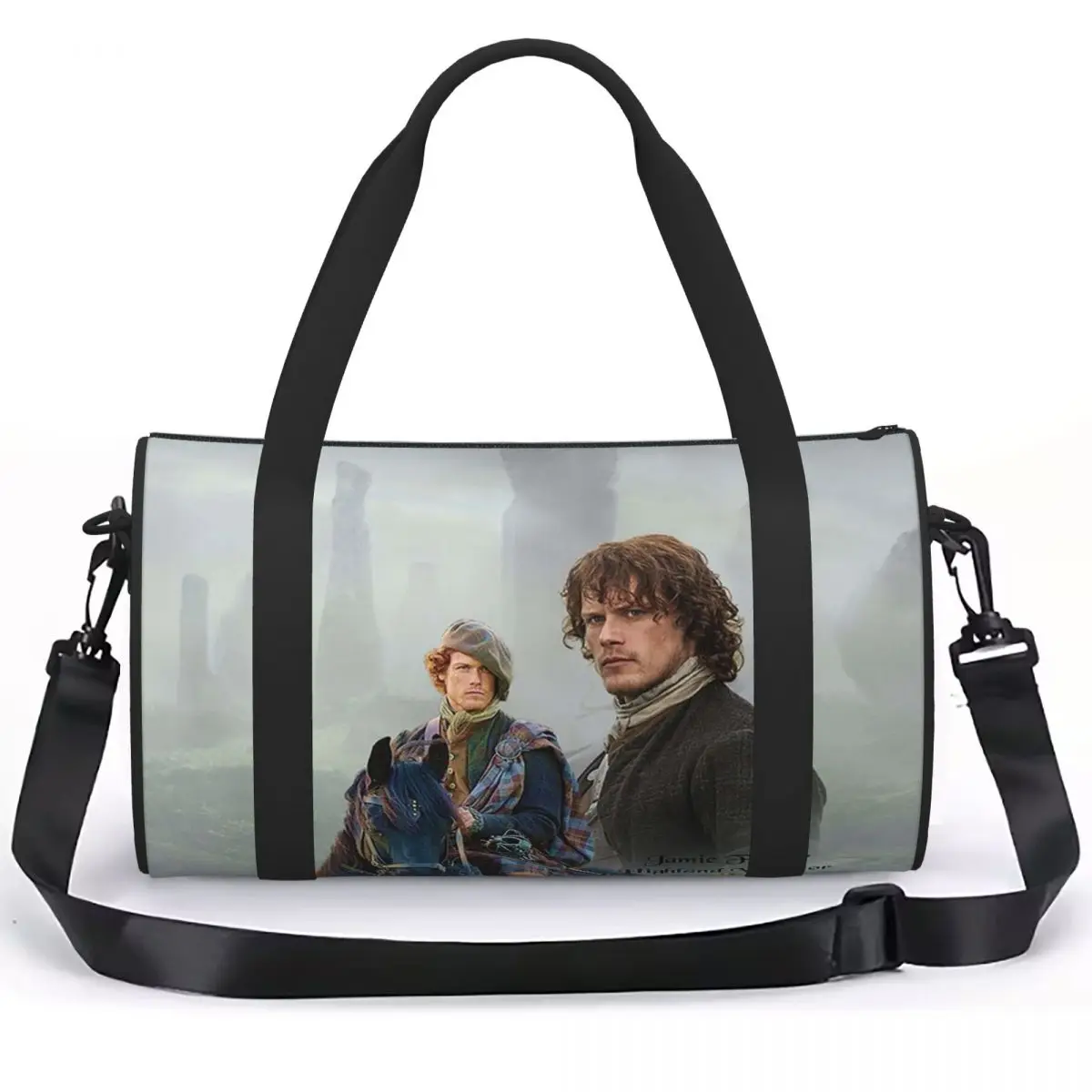 Jamie Fraser-Highland WarriorOutlande Luggage Bag Multi-Functional Duffle Tote Bag Handbags Gym Bags Fitness Bag for Boys Girls