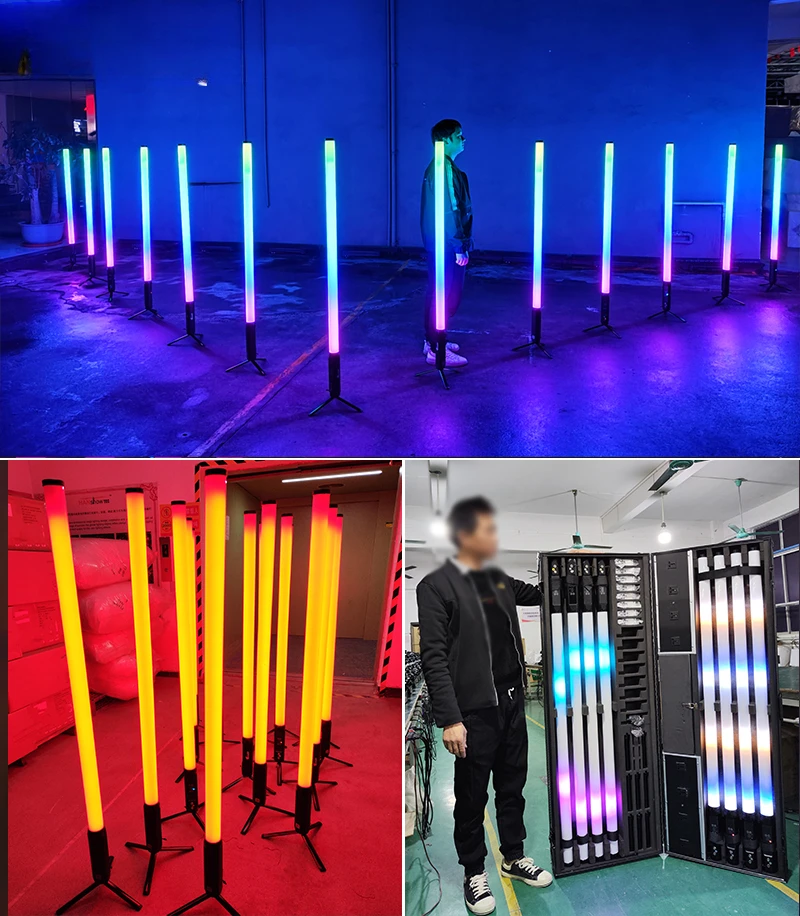 forWireless Battery Pixel Tube 360 Degree Led Titan Tube Dj Light Full Color Wireless DMX IR For Stage Event Entertainment