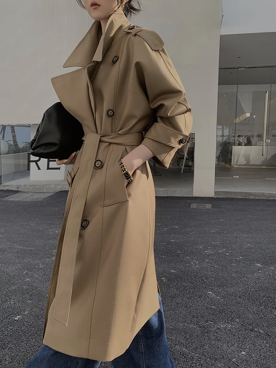 

Ветровка цвета хаки Jaet от JWUNIQUE, осень 2026, Briti Sle Design Sensation, маленькое высококачественное пальто средней длины