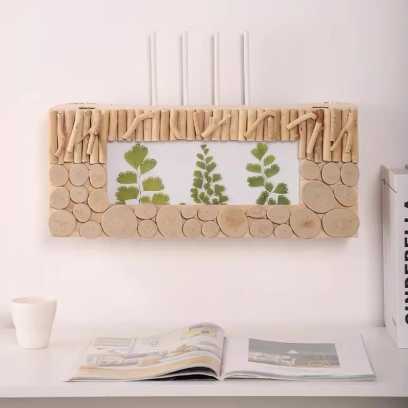 Cable Management Box Wall Mounted Router/Set Top Box Organizer Power Strip Shelf with Hidden Design Storage Solution for Home