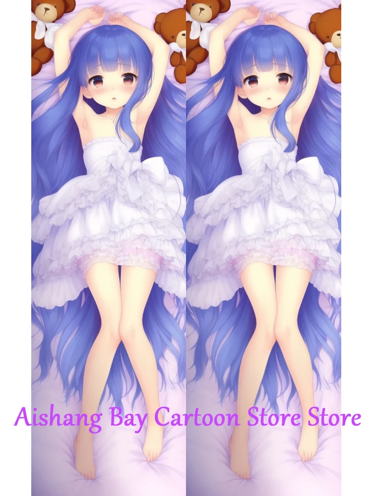 Dakimakura Anime Pillow Case Kyouka Hikawa Study AI-Generated Pillow Cover Halloween Christmas Decoration 2023