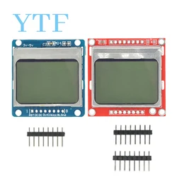 Smart Electronics LCD Module Display Monitor Blue Backlight Adapter PCB 84*48 84x84 Lcd 5110 Nokia 5110 Screen For