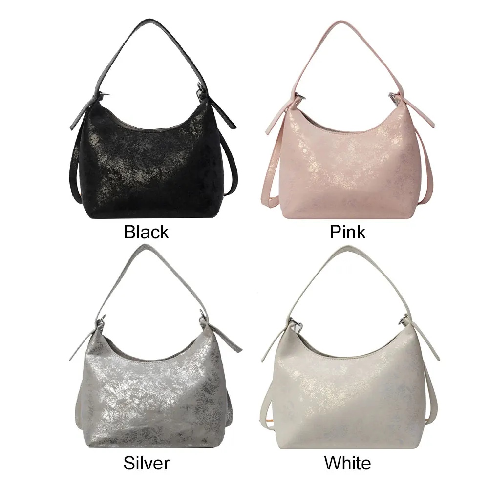 Bolso de hombro de PU a la moda para mujer, bolso elegante de gran capacidad para las axilas, bolso cruzado con cierre de cerrojo, bolso de viaje con correa ajustable