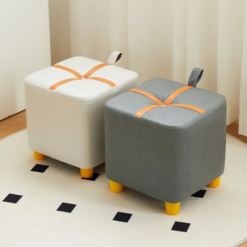 

Small bench, modern minimalist, low stool, sofa , square , coffee table , shoe at the entrance