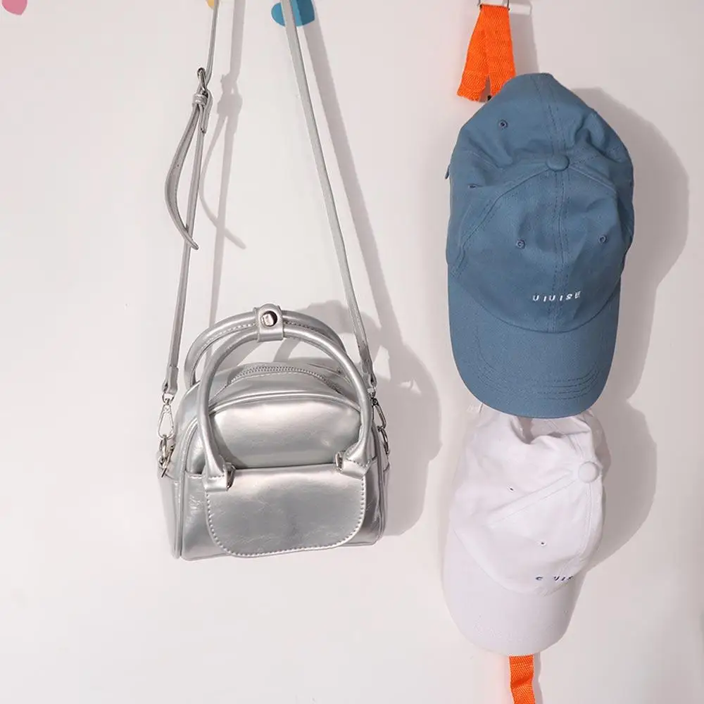 

7 Hooks Nylon Straps Cap Rack Seamless Adjustable Hat Storage Holders Space Saving Hanging Rope Hat Cap Rack Over The Door