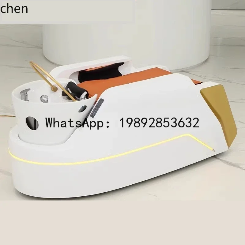 B1 스마트 샴푸 베드 미용실 전용 전동 이발소 세라믹 세면대 물 순환 증기 가정용 장식