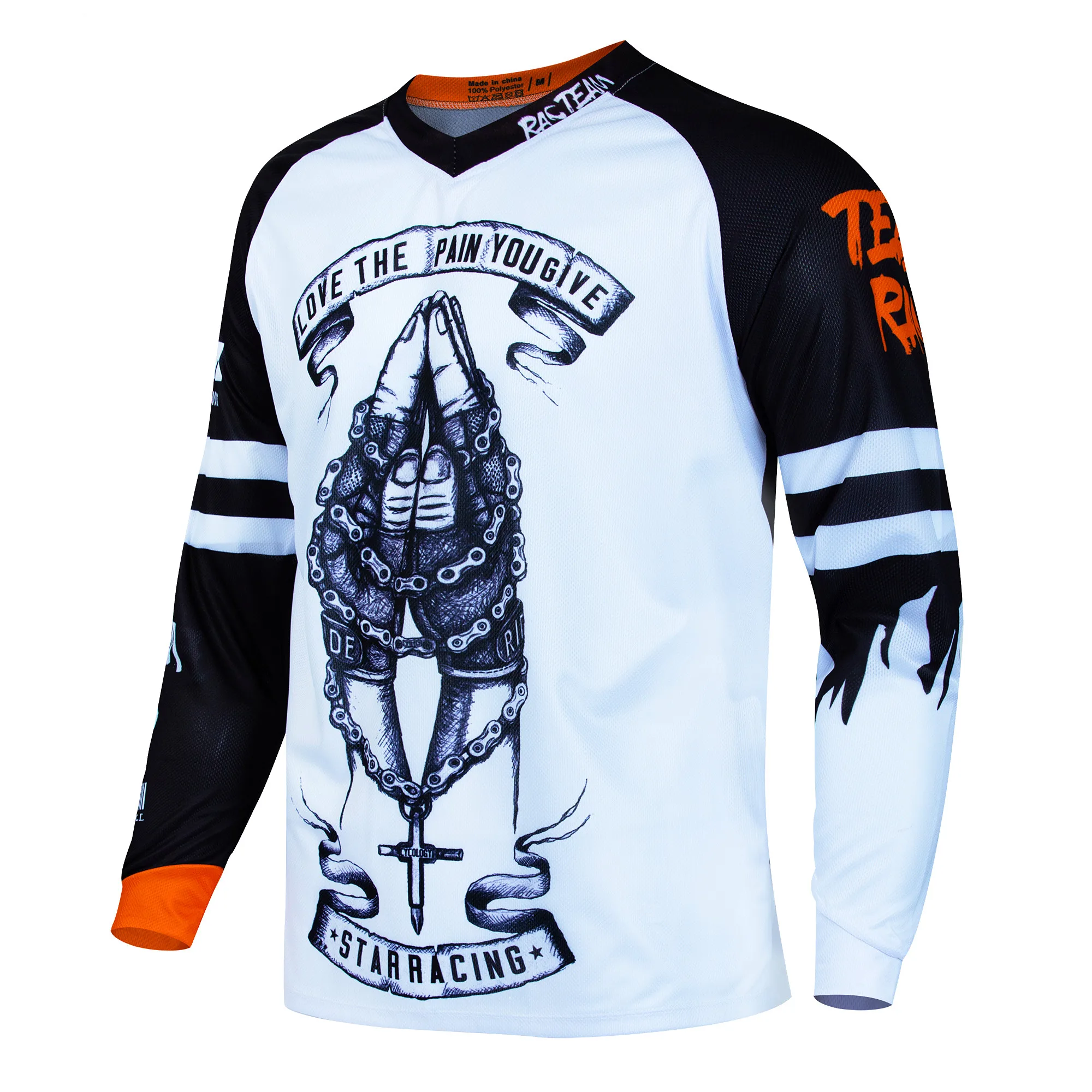 Camiseta de Motocross de manga larga para hombre, camiseta para descenso, camiseta de carreras de bicicletas todoterreno, camiseta de secado rápido para ciclismo de Enduro Polera Mtb, 2023