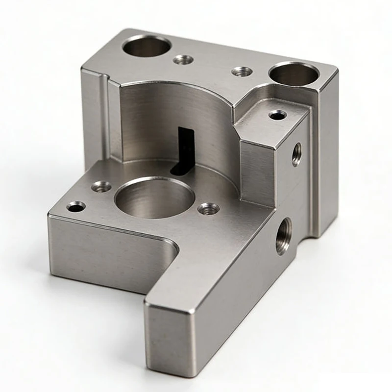OEM Custom Precision CNC Machining Manufacturing CNC Machined 6-Station Aluminum Pneumatic Manifold Air Distributor Block