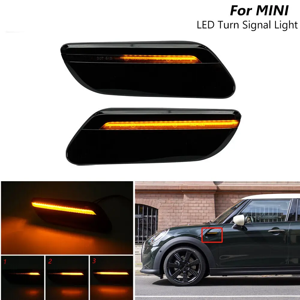 Replacement Dynamic LED Side Turn Signal Indicator Lamp For Mini Cooper F55 F56 F57 LCI2 2023 Car