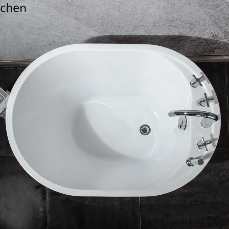 HXL Bathroom Acrylic Deep Seamless Freestanding Bathtub
