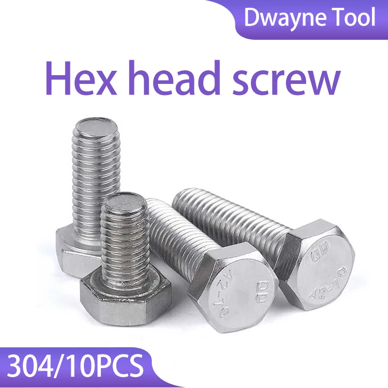 

10PCS Stainless Steel Hex Socket Head Screws UNC 1/4-20 & 3/8-16 (3/8-3 Inch) - Industrial Grade for Machinery Repair