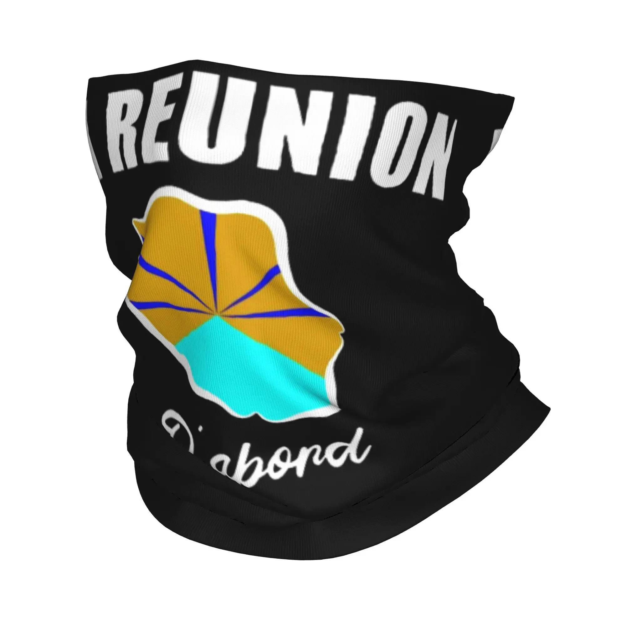 Nouveau cache-cou unisexe avec drapeau de l'île de la Réunion volcanique française 974, protection UV, écharpe bandana d'hiver pour le cyclisme