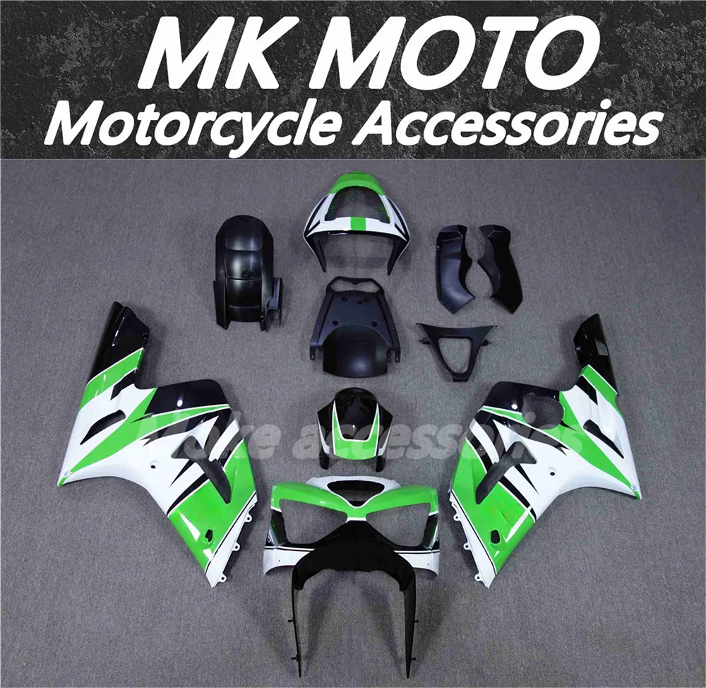 

Moke moto Motorcycle Fairings Kit Fit For Zx-6r 2003-2004 636 Bodywork Set High Quality Abs Ninja Green White Black New