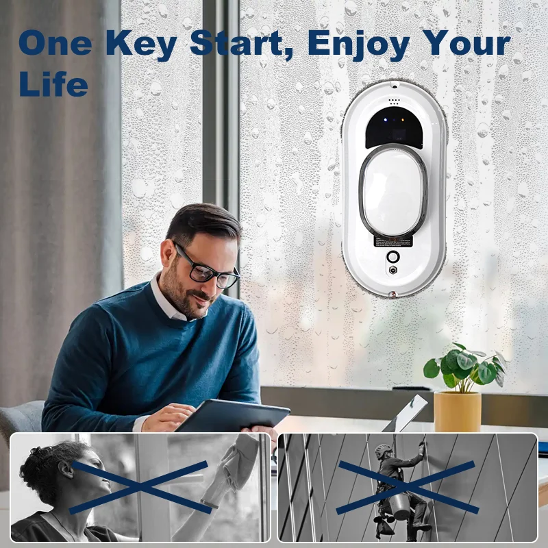 [Ultimate Window Cleaning Companion] Window Cleaning Robot 2.0, featuring 2024's latest technology, offers the best window clean