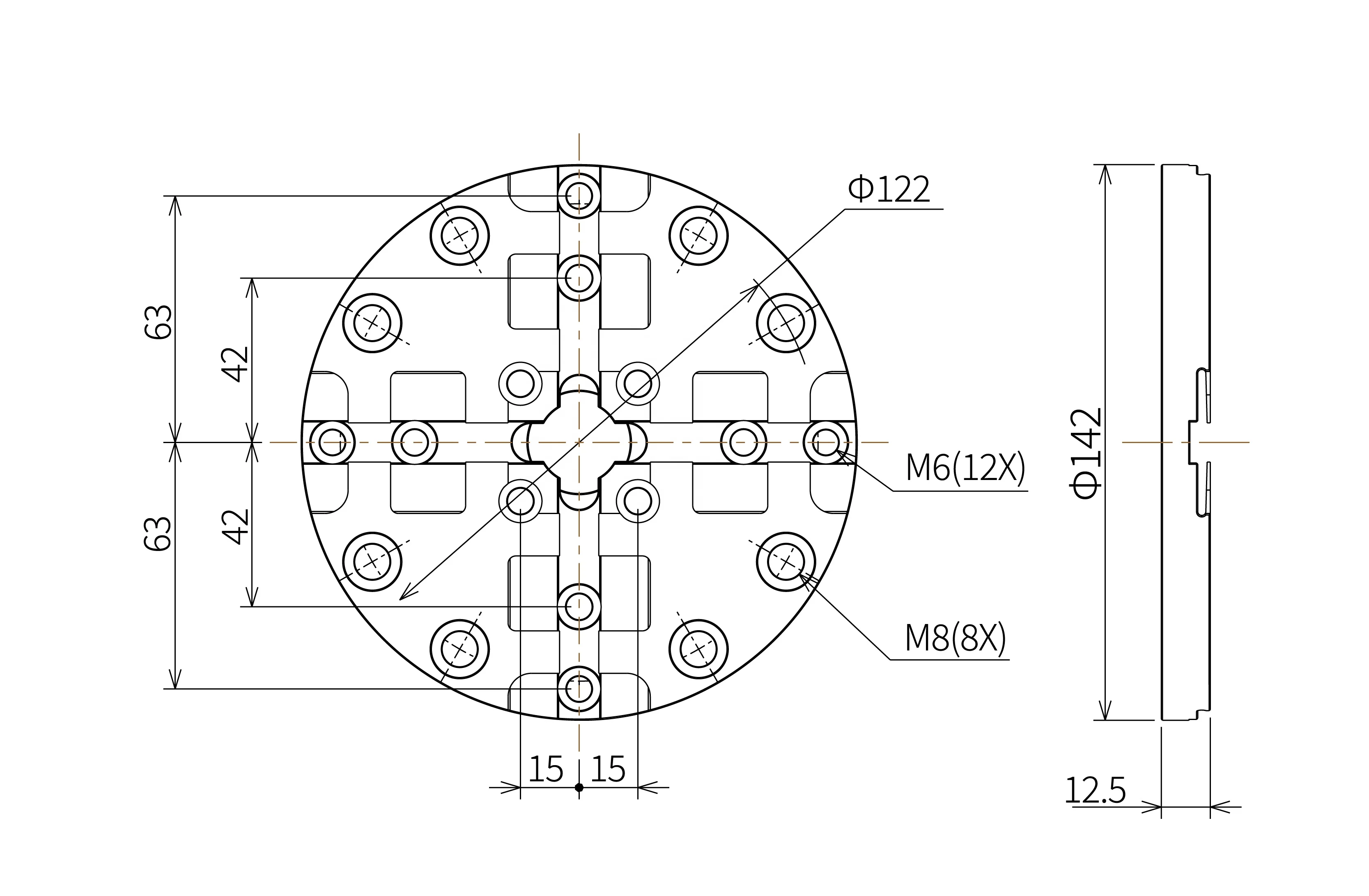 system 3R macro hardened steel power centering plate for EDM machining 3A-400141