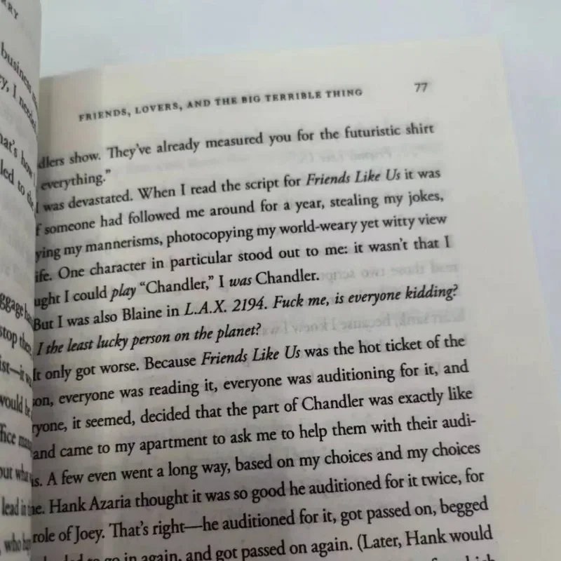Friends, Lovers, And The Big Terrible Thing A Memoir by Matthew Perry Paperback Book in English