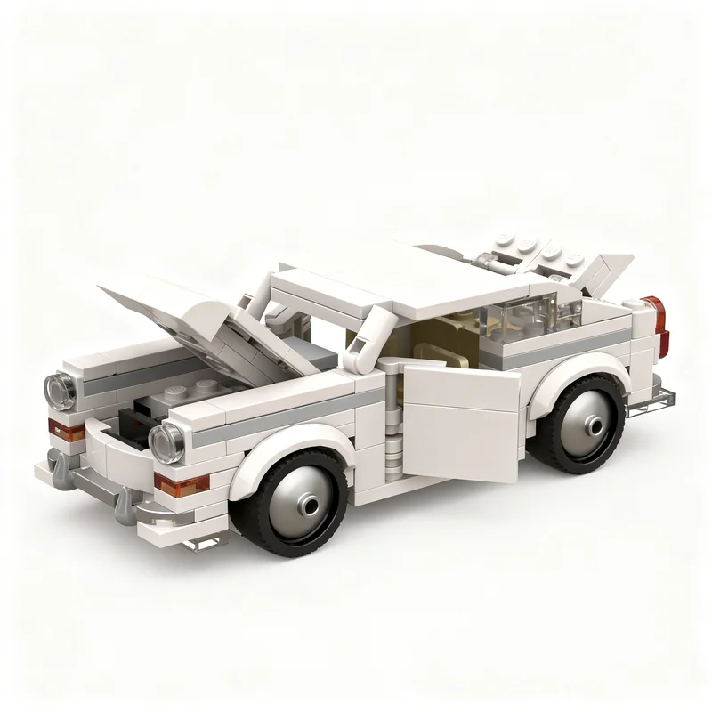 212pcs MOC City Champions Volkswagen Fastback Model Building Blocks Toys Architecture Christmas Gifts Education Idea DIY Brick