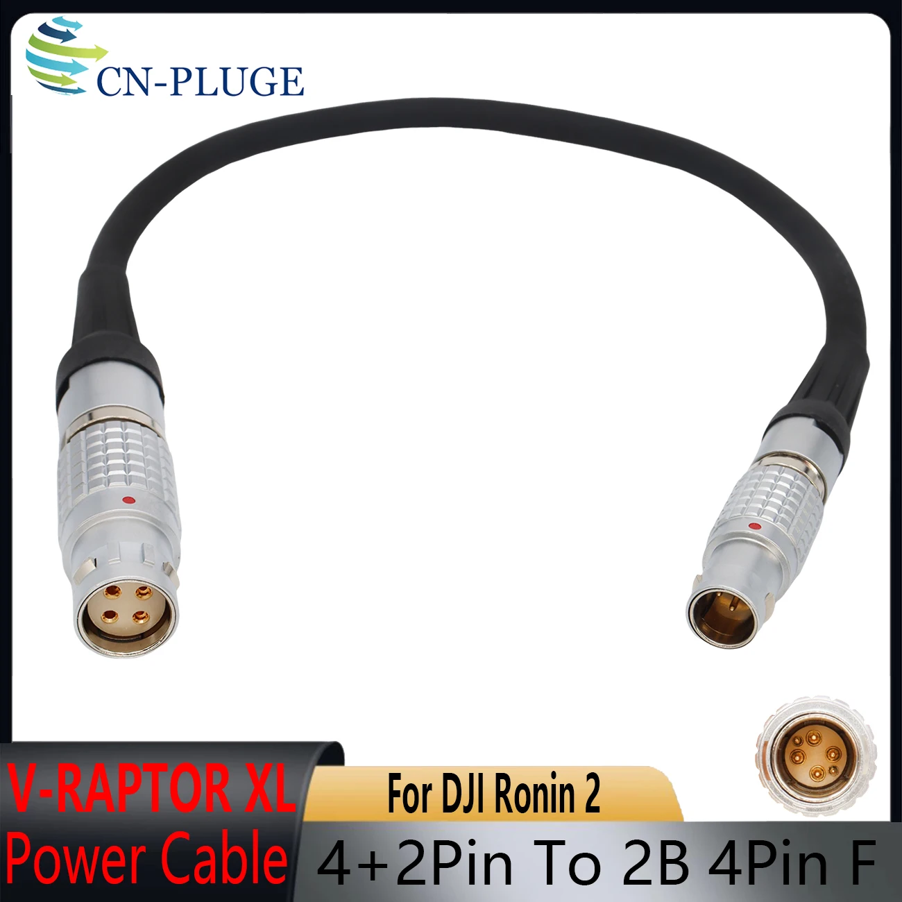 

For DJI Ronin2 Power Supply To RED V-RAPTOR XL Camera Power Cable 4+2Pin To 2B 4Pin