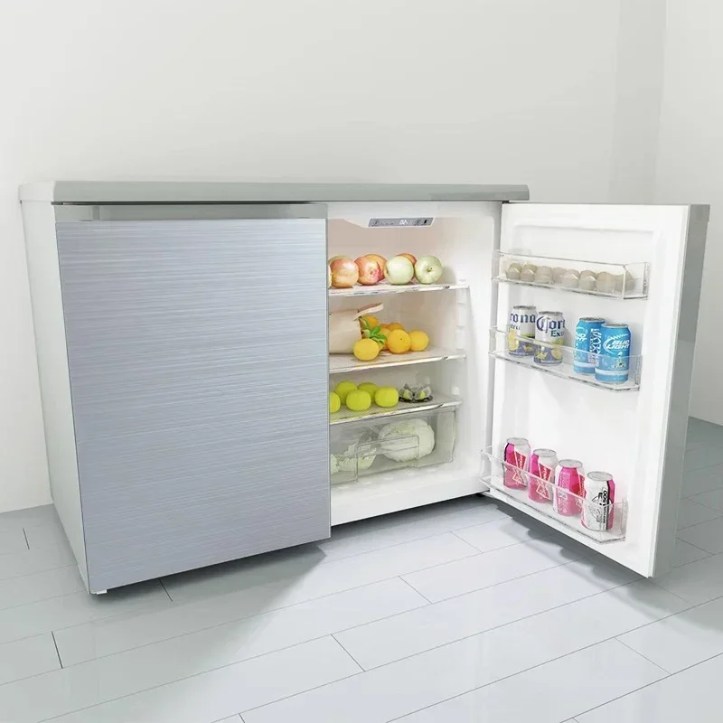 BCD-219W Ar-refrigerado Frost-free Household Horizontal Cabinet Incorporado, Pequeno-tamanho Double-door Low Refrigerador