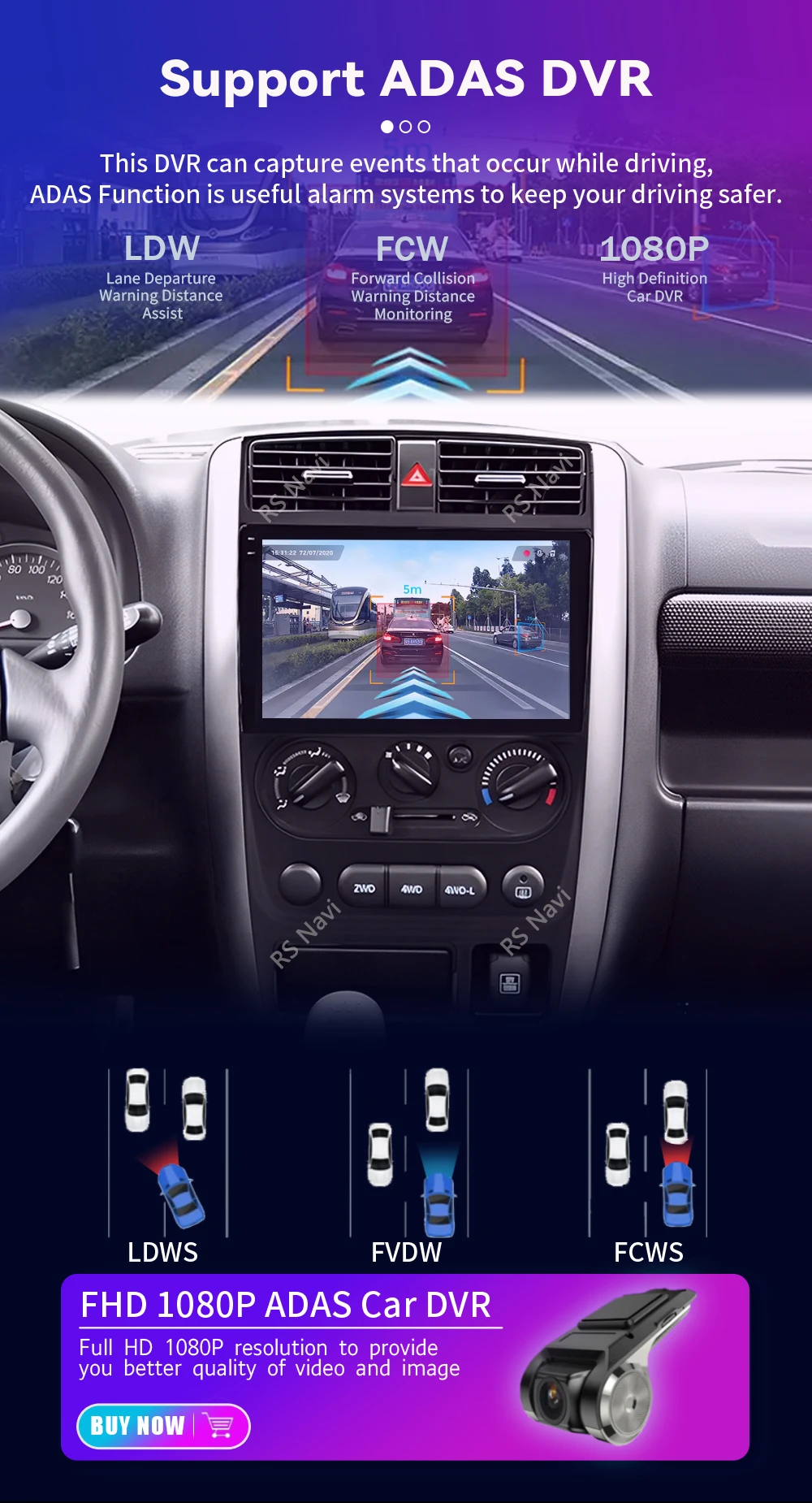Android 16 Carplay Auto 2K Bildschirm Autoradio Multimedia Player für Suzuki Jimny 3 2005 - 2019 Autoradio GPS Stereo 2din Head Unit – Detail 20